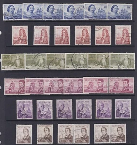 1966 Australia Navigator Flinders Bass James Cook Dampier to $4 King 6 Sets Used - Picture 1 of 1