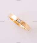 14K Gold Diamond Tension Set Band Engagement Diamond Ring For Women