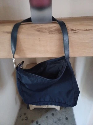 Furla Medium Nylon Saffiano navy Tote shoulder hand bag. Strap leather - Image 1 of 4