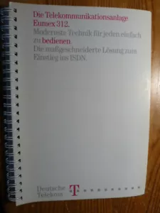 Bedienungsanleitung Handbuch für ISDN-Telefonanlage Eumex 312 von Telekom - Bild 1 von 1