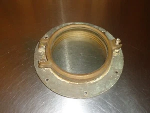 Inodoro vintage de latón bronce Wilcox Crittenden 6" ojo de buey ventana barco marino WC4d - Imagen 1 de 8