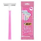 BIC Silky Touch Women's Disposable Razors With 2 Blades Pretty Pastel Razor H...
