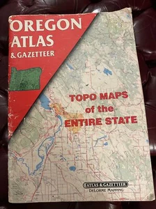 Oregon atlas & Gazetteer 1991 Topo Maps Entire State - Picture 1 of 8
