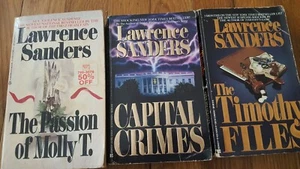 Lawrence Sanders 3 Paperback Books - Bild 1 von 1