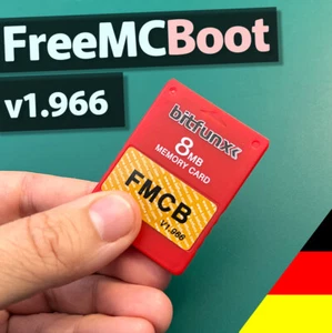 8MB Memory Card FMCB V1.966 PS2 PlayStation FreeMCBoot DIY Mod Speicher Bitfunx