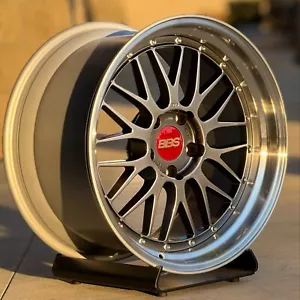 (set of 4) BBS LM 19x9.5 +22, 19x11 +37 5x120 Diamond Black fits BMW M3 F80 F82 - Picture 1 of 8
