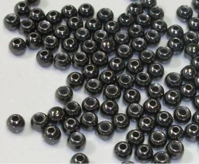 20 BLACK TUNGSTEN ROUND BEADS FOR FLY TYING YOU PICK FROM 6 SIZES - Image 1 of 2