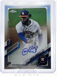 CRISTIAN JAVIER 2021 TOPPS CHROME REFRACTOR AUTO 77/499 #RA-CJ JC - Picture 1 of 2