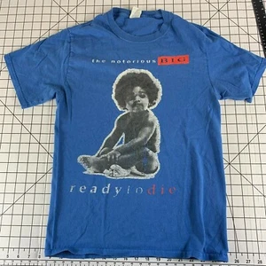 Vintage Notorious B.I.G. BIG Rap Hip Hop 90s Grunge T Shirt Ready to Die Skate - Picture 1 of 7