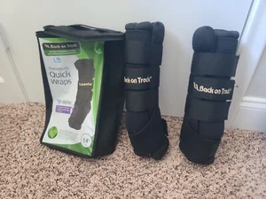Pre-Owned Black Back On Track Quick Wraps 14", Good Condition - Picture 1 of 2