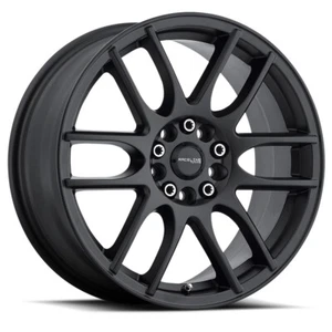 15x7 +40 Raceline 141B Mystique 5x100,5x114.3 Satin Black Wheels (Set of 4) - Picture 1 of 2