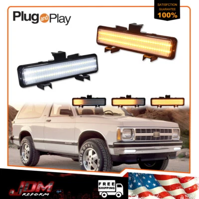 Luces de señal LED de paking para 83-93 Chevry S-10 / 82-90 GMC S-15 Foto 1 de 4