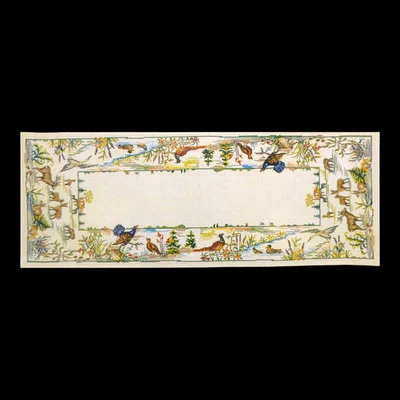 Eva Rosenstand Wildlife Table Runner Cross Stitch Kit - 34x88cm Animals 23-014 - Image 1 of 3