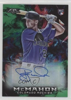 2018 Topps Fire Fire Auto Green /75 Ryan McMahon #FA-RM Rookie Auto RC - Image 1 of 2