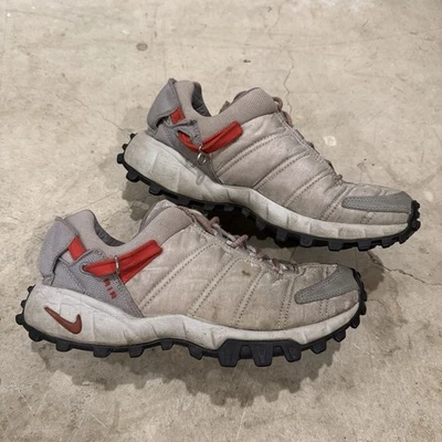 VTG 2002 Nike ACG Air Spindrift Shoes Hiking Trail Gray Red Womens 8.5 *STAINS - Image 1 of 4
