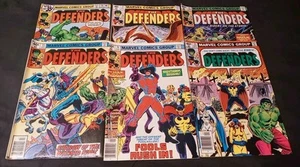 THE DEFENDERS LOT (6) 70 71 FN 72 VF- 73 FN/VF 74 75 FN MARVEL COMICS 1979 - Picture 1 of 18