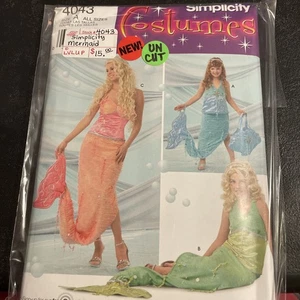 Simplicity 4043 Costume Pattern Mermaid Size A  All Sizes NEW UNCUT - Picture 1 of 3