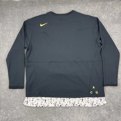 Nike ACG Shirt Mens 2XL Black Waffle Knit Thermal Long Sleeve NEW - Image 1 of 4