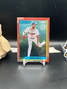 Chris Sale 2025 Topps Chrome Mojo Refractor /199 Braves (CBR) - Picture 1 of 2