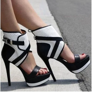 Fashion Sexy Women High Heel Sandals Thin Heels Platform Gladiator Shoes Party - Picture 1 of 20