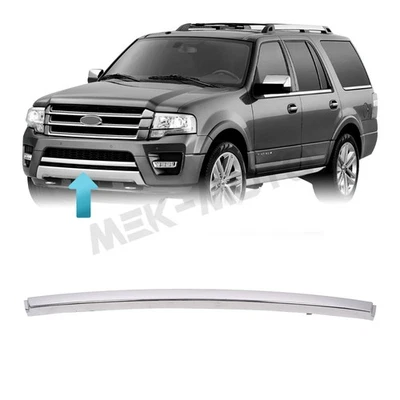 For 2015 2016 2017 Ford Expedition Front Bumper Cover Molding Chrome Foto 1 de 4