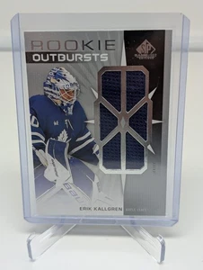 2022-23 Upper Deck SP Game Used Rookie Outbursts Jersey Erik Kallgren Auto RC - Picture 1 of 2