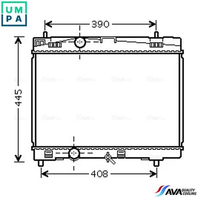 RADIATOR ENGINE COOLING TOA2357 FOR TOYOTA YARIS/Hatchback/Van/VITZ 1.0L 3cyl - Image 1 of 4