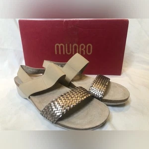 Munro Pisces metallisch gewebte Damen-Sandalen ─ Ausstellungsmodell ─ Größe 8,5 - Bild 1 von 7