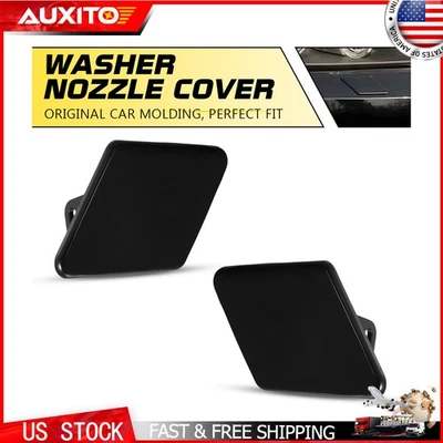 Cubiertas de boquilla de lavado de faros delanteros para BMW E90 325i 328i 335i 2006-2008 Foto 1 de 4