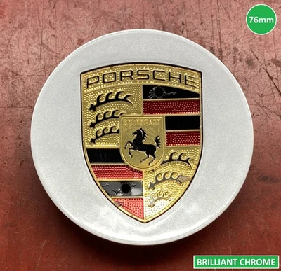 Tapa central 12-25 CROMO BRILLANTE 88Z Porsche 718 911 Boxster Cayenne Cayman Foto 1 de 4