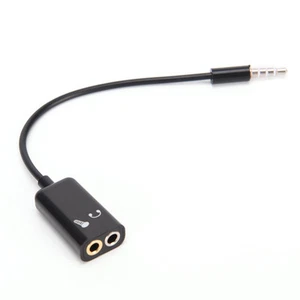 3.5mm Mic Audio jack to Headphone Microphone Y Splitter CableConverter Adapto-lk - Bild 1 von 6