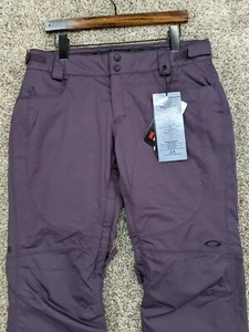 Pantalones de esquí para nieve Oakley para mujer punta inclinada biozona aislados 10K púrpura mediano nuevos con etiquetas - Imagen 1 de 11