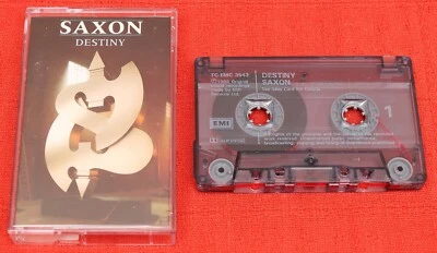 SAXON - UK CASSETTE TAPE - DESTINY - Image 1 of 4