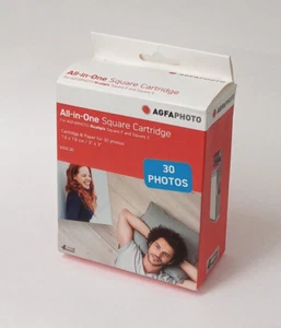 4x AGFAPHOTO ASQC30 All-in-One Square Cartridge Photos 76x76mm Realpix P + S - Afbeelding 1 van 3