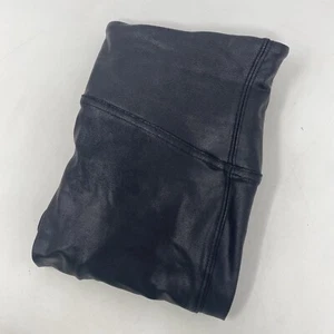 Spanx Sara Blakely Women's Medium Black Faux Leather Ankle Leggings - Picture 1 of 5
