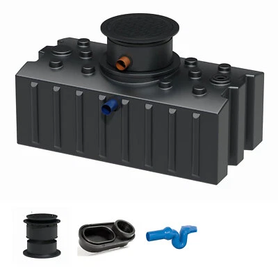 Florantia Flachtank Zisterne 2000 Liter Basis - Regenwassertank Komplett-Set - Bild 1 von 4