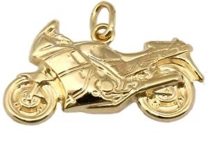 Colgante moto oro 333 ciclomotor oro amarillo 8 quilates unisex - Imagen 1 de 4