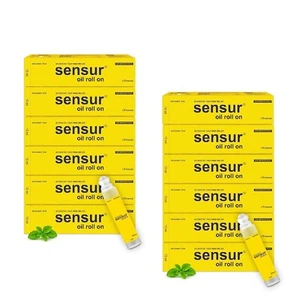 Sensur & Natural Pain Relief Oil Roll On Ayurvedic Formula 10ml Pack of 12  - Picture 1 of 7