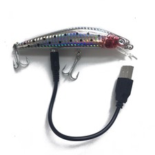 Electric Fishing Lure Vibrate Charging Fish Tackle Bait Hook USB Rechargeable