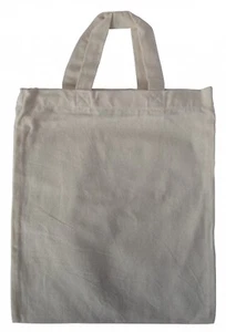250 Baumwolltasche Stofftasche Stoffbeutel Mini Natur 22x26cm kurzer Henkel - Bild 1 von 1
