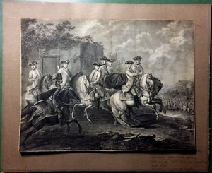 Radierung „Joseph II. mit sieben seiner Generäle“ von Johann Christian Brand - Picture 1 of 3