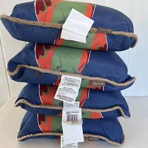 Set Of 4 Allen + Roth Quality Indoor Outdoor Pillows 16.5X16.5X4 purple NEW - Picture 1 of 9