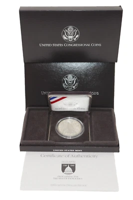 1989-S US Mint Congressional Coin Silver Dollar Proof with COA - Image 1 of 4