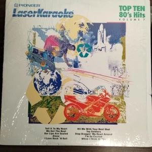 PIONEER Vintage Karaoke Laser Disc Music Vol 7 Video Canta lungo anni 80 Hits Rock - Foto 1 di 7