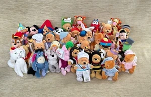 Retired Vintage Disney Beanies Soft Plush Toys Choose Pooh Mickey Duchess Bundle - Picture 1 of 103