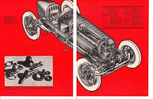 1960 MILLER 91 RENNWAGEN ~ SCHÖNER ORIGINAL 2-SEITIGER AUSSCHNITT  - Bild 1 von 1