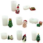 DIY Christmas Theme Mold Silicone Craft Cake Clay Soap Decorating Family