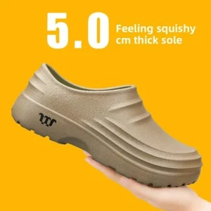 Men’s Casual Chef Shoes Waterproof Non-Slip Oil-Resistant Kitchen Footwear - Picture 1 of 8