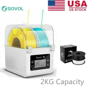 Caja secadora SOVOL de impresora 3D 2 carretes filamento 2 kg filamentos mantener secado EE. UU. - Imagen 1 de 11