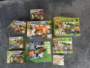 Cajas vacías Lego Minecraft 21123 21178 Etc Plus 2 instrucciones - Imagen 1 de 4